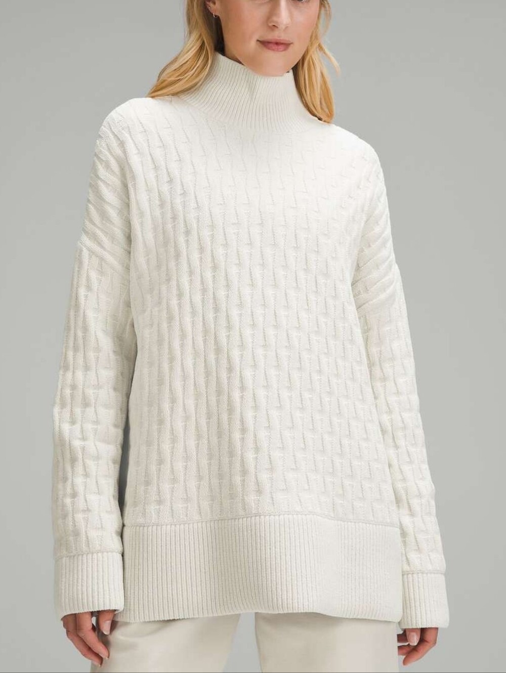 Lululemon Cable-Knit Relaxed-Fit Sweater - Bone